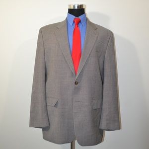 Ralph Lauren 44L Sport Coat Blazer Suit Jacket Gra